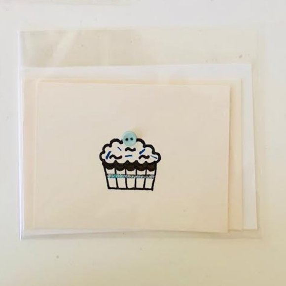 Assortment of 6 Cupcake MINI Greeting Cards - Picture 3 of 3